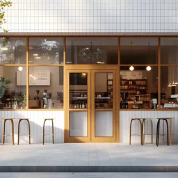Cafe Exterior - Wall